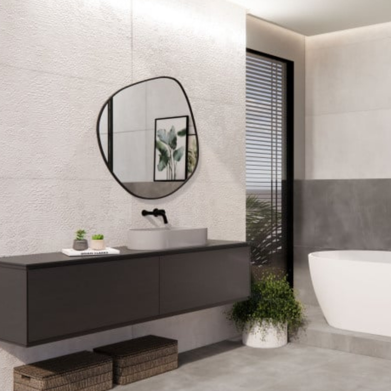 Prissmacer Ceramica Beton Cire Bercy Decor Wandtegel Bianco 60x120cm